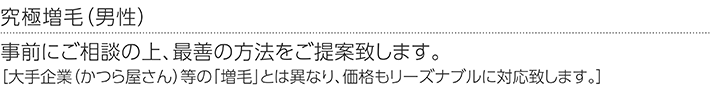 究極増毛(男性)